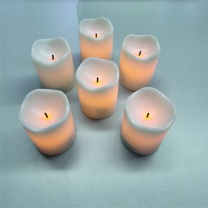 6er LED Kerzen Set aufladbar